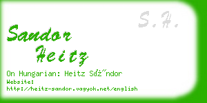 sandor heitz business card